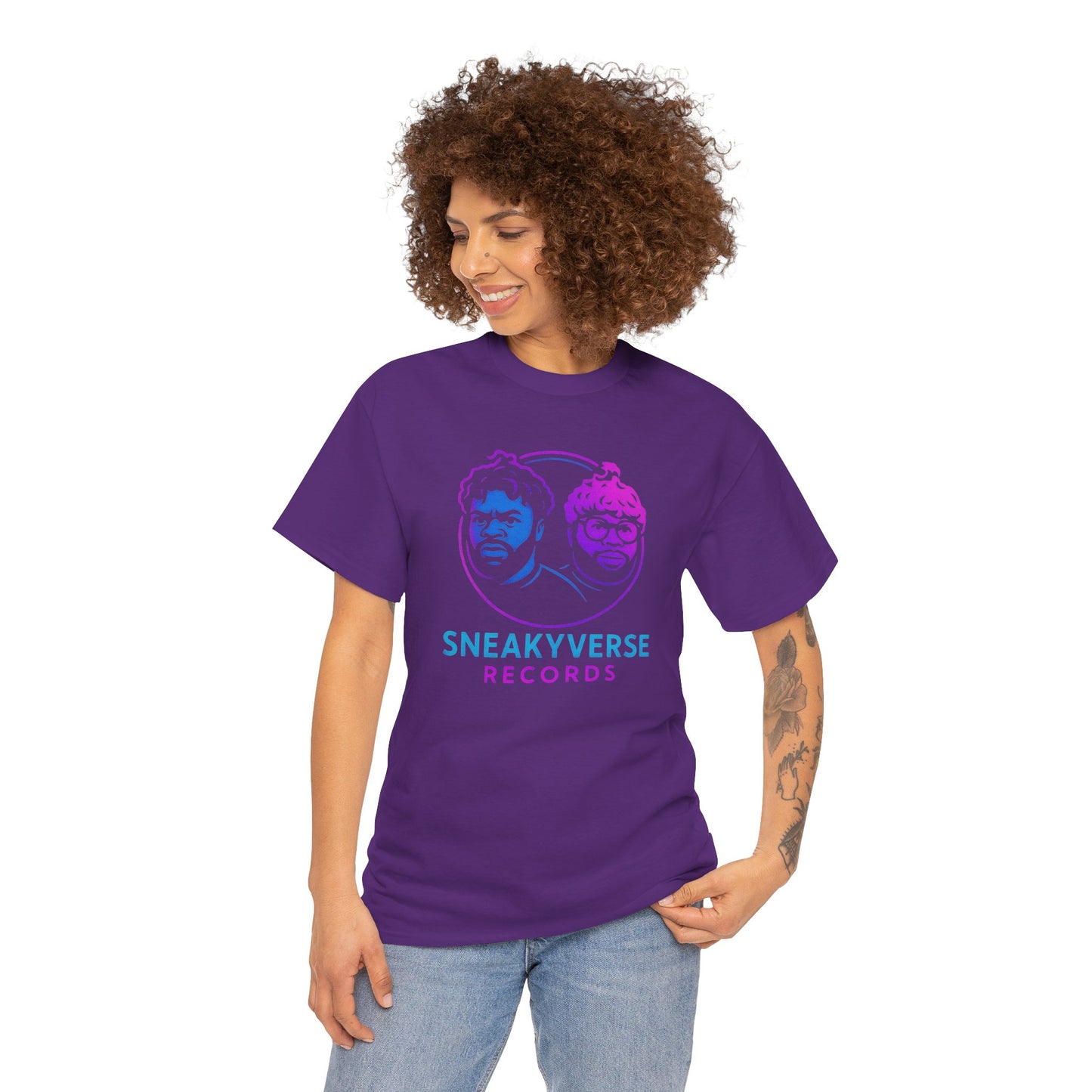 T-Shirt SneakyVerse Records gradient logo front