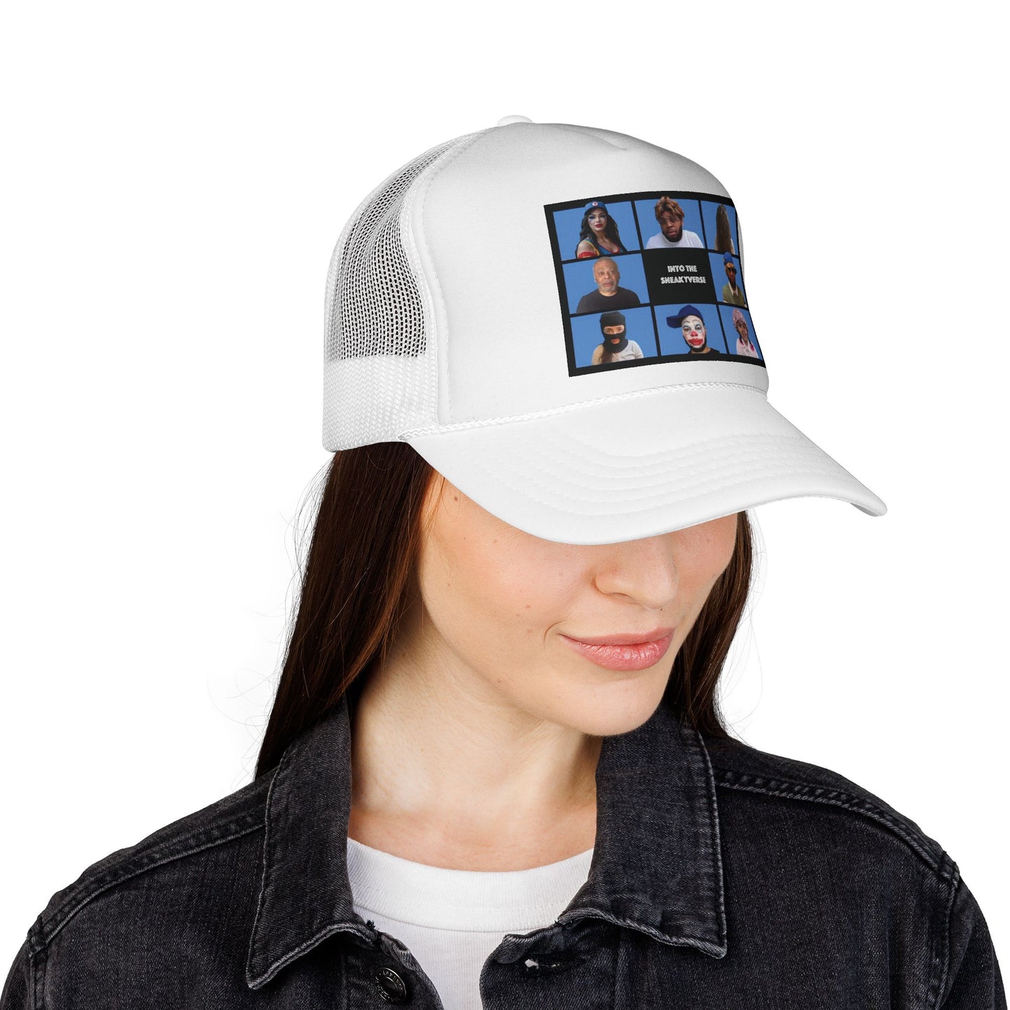 Trucker-Style Mesh Snapback Cap SneakyVerse Bunch (25 colors)