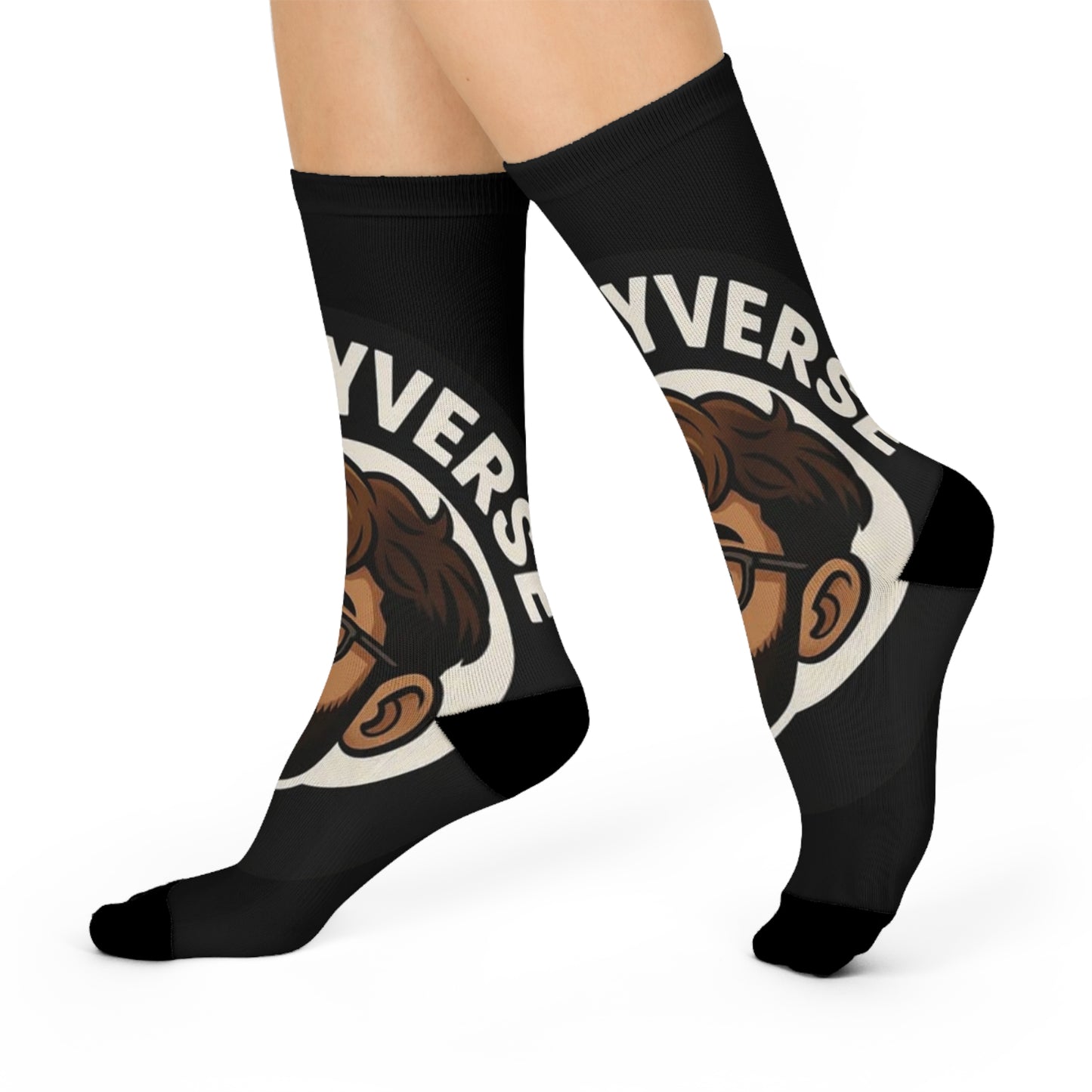 Cushioned Crew Socks SneakyVerse oversize logo