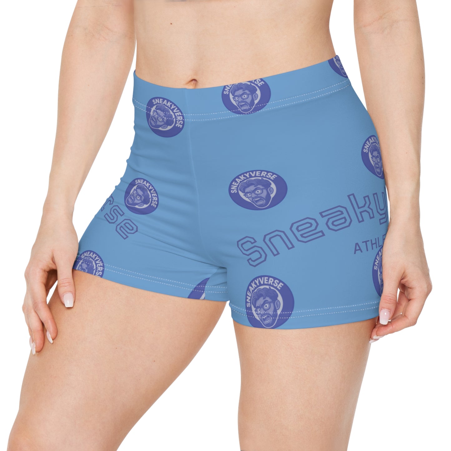 Women's Shorts SneakyVerse Athletics Shout Light Blue/Blue