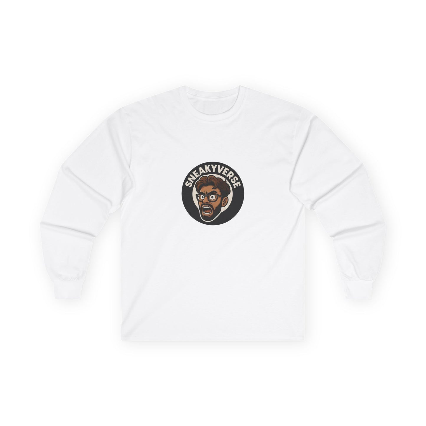 Long Sleeve Tee Shout logo 1 side (15 colors)