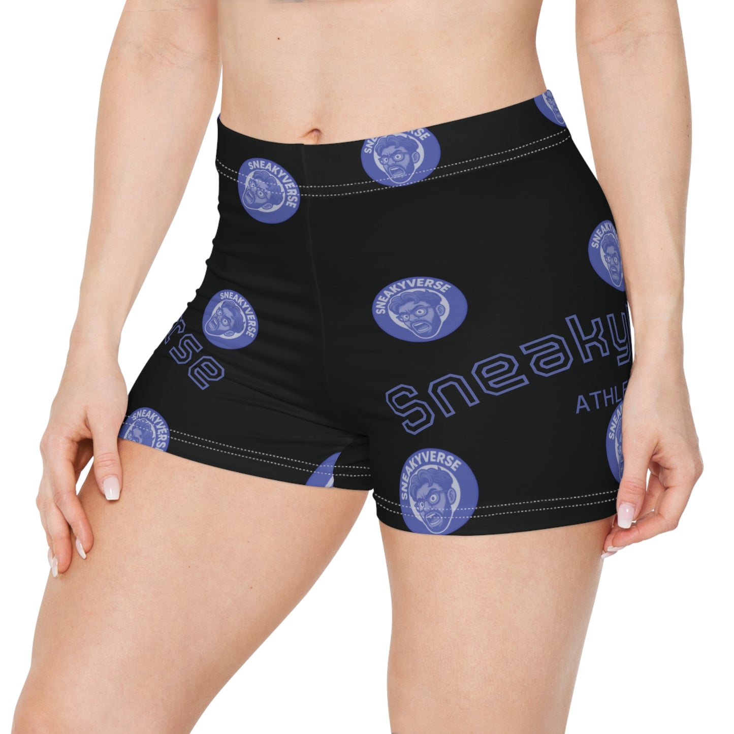 Women's Shorts SneakyVerse Athletics Shout Black/Blue
