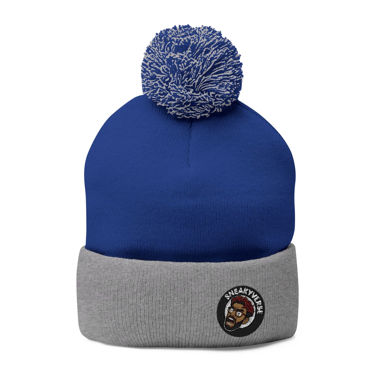 Pom-Pom Beanie SneakVerse Shout logo (17 colors)