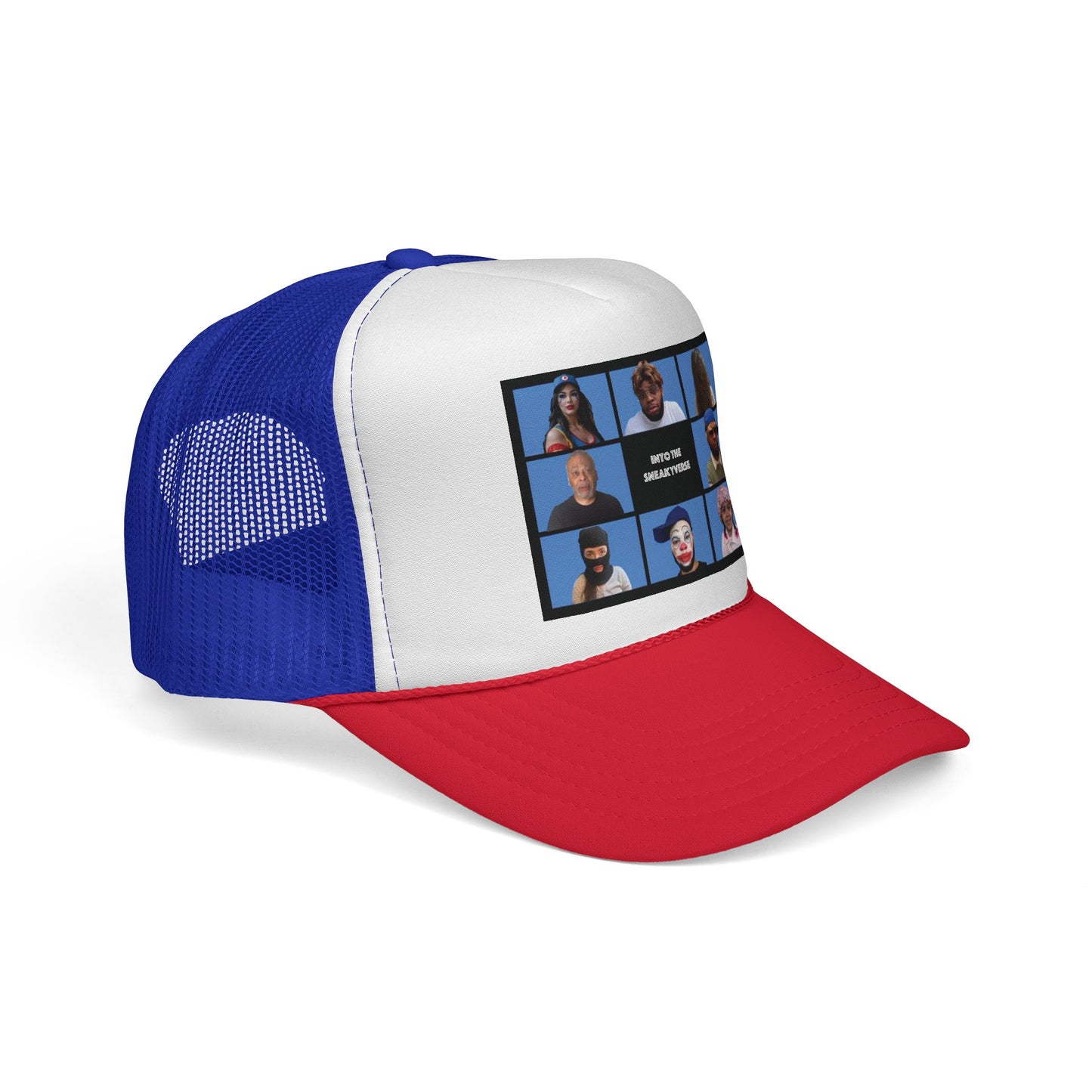Trucker-Style Mesh Snapback Cap SneakyVerse Bunch (25 colors)