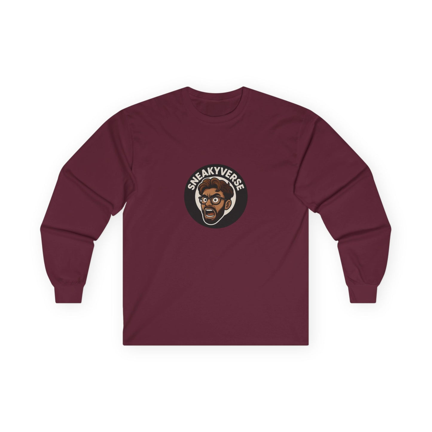 Long Sleeve Tee Shout logo 1 side (15 colors)