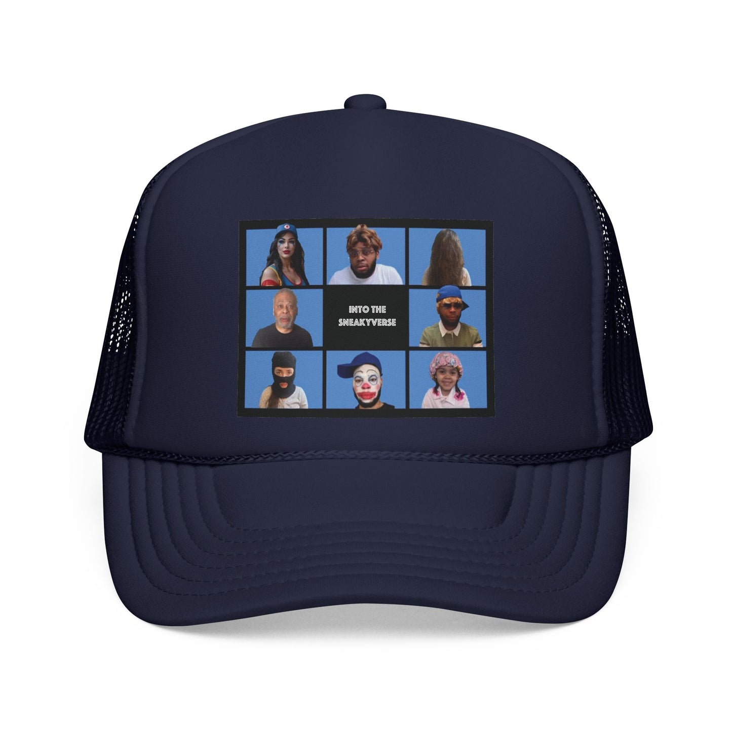 Trucker-Style Mesh Snapback Cap SneakyVerse Bunch (25 colors)
