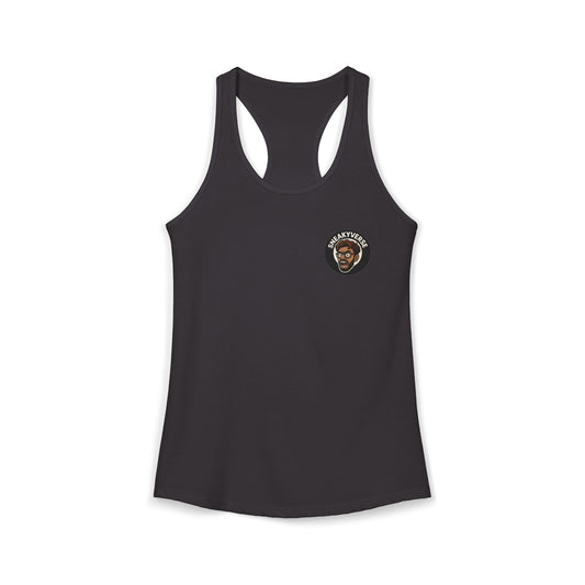 Ladies' Racerback Tank SneakyVerse Shout logo 2 sides