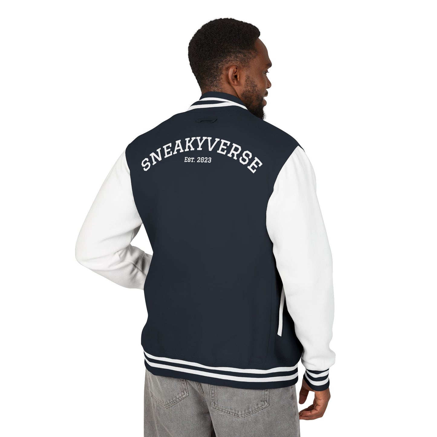 Letterman Jacket SneakyVerse Shout logo Est. 2023 (5 colors)