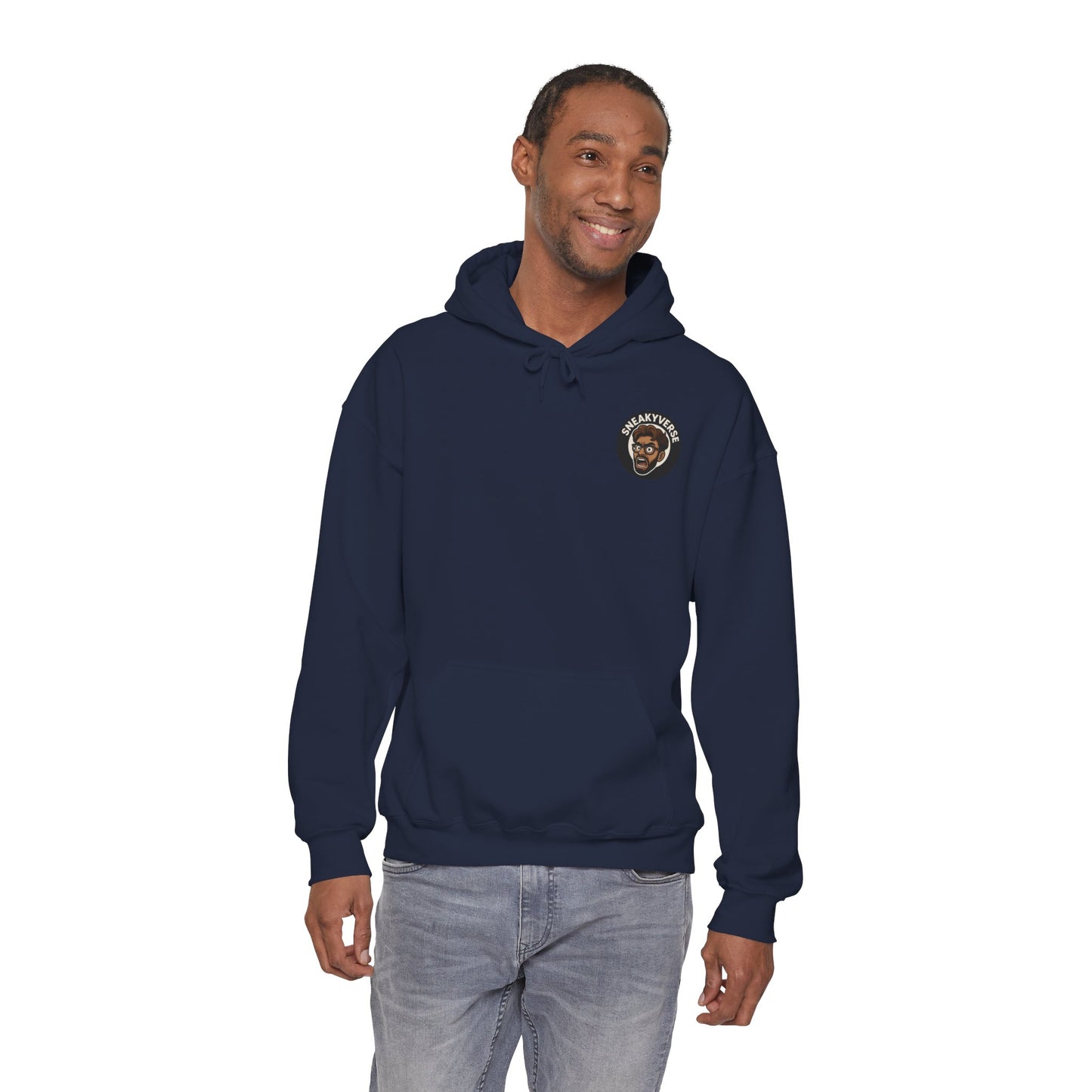 Medium Weight Hoodie Shout logo front (12 colors)