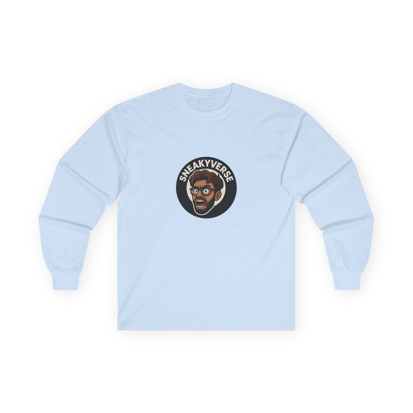 Long Sleeve Tee Shout logo 1 side (15 colors)