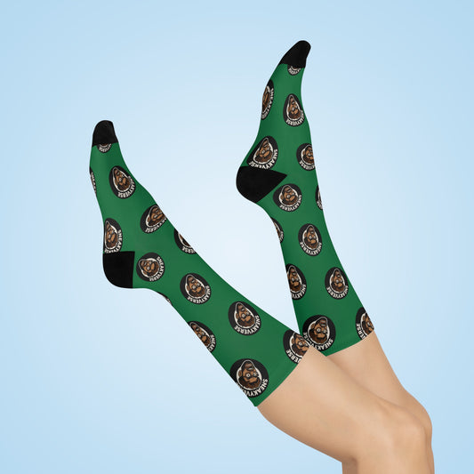 Cushioned Crew Socks SneakyVerse Dark Green
