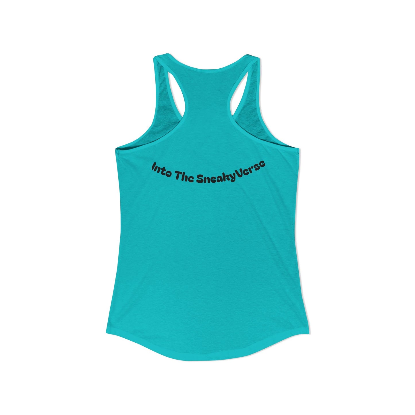 Ladies' Racerback Tank SneakyVerse Shout logo 2 sides