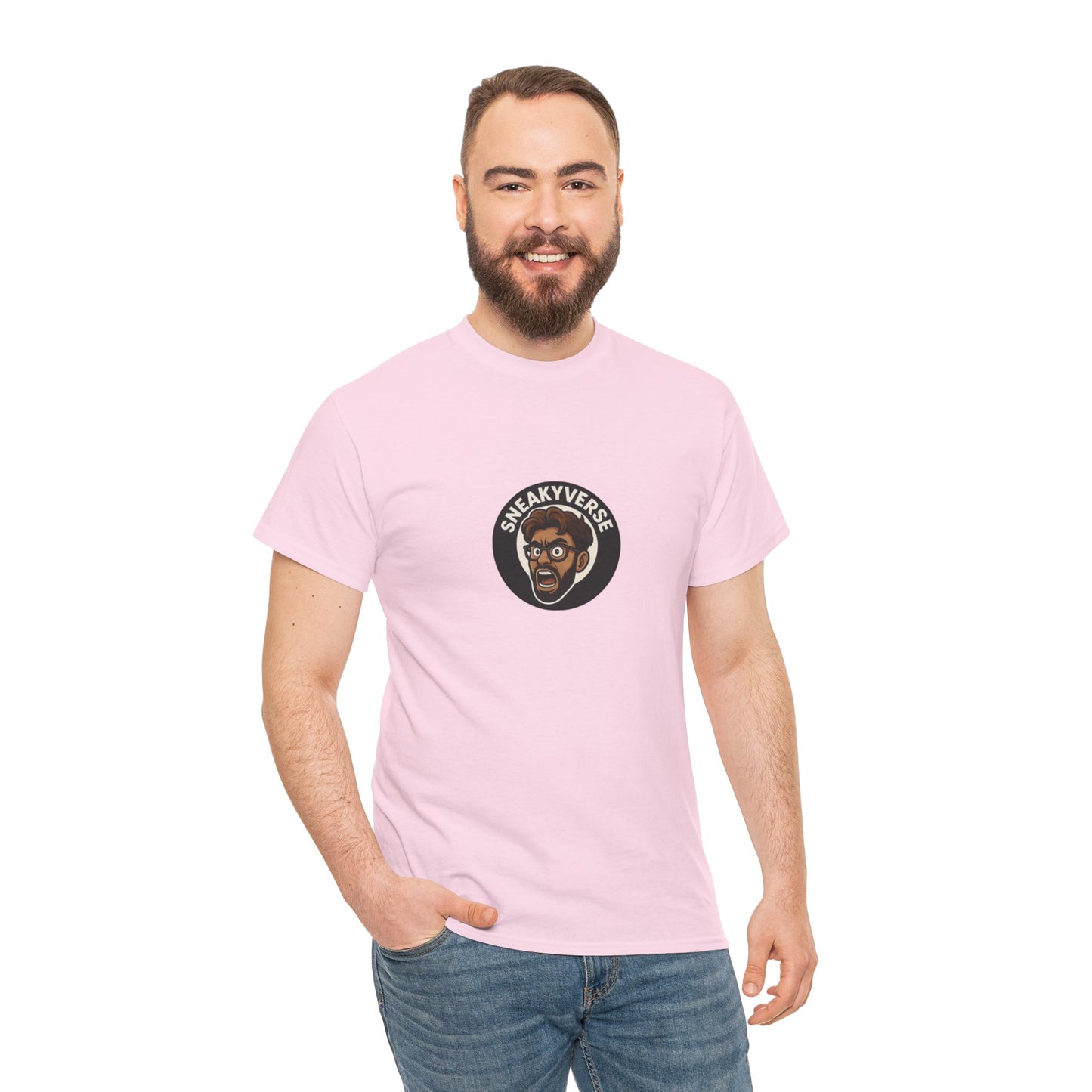 T-Shirt Heavyweight SneakyVerse Shout logo front