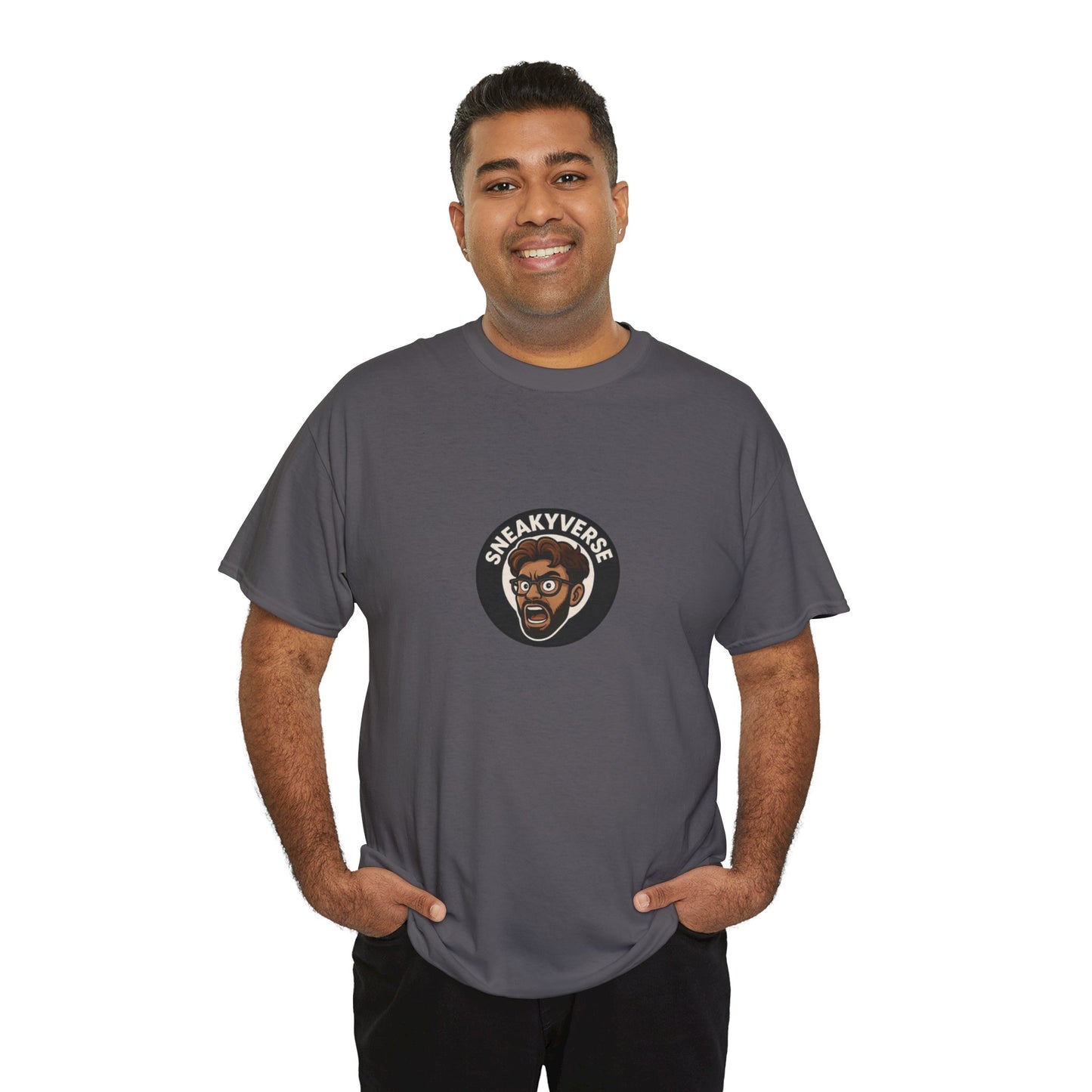 T-Shirt Heavyweight SneakyVerse Shout logo front