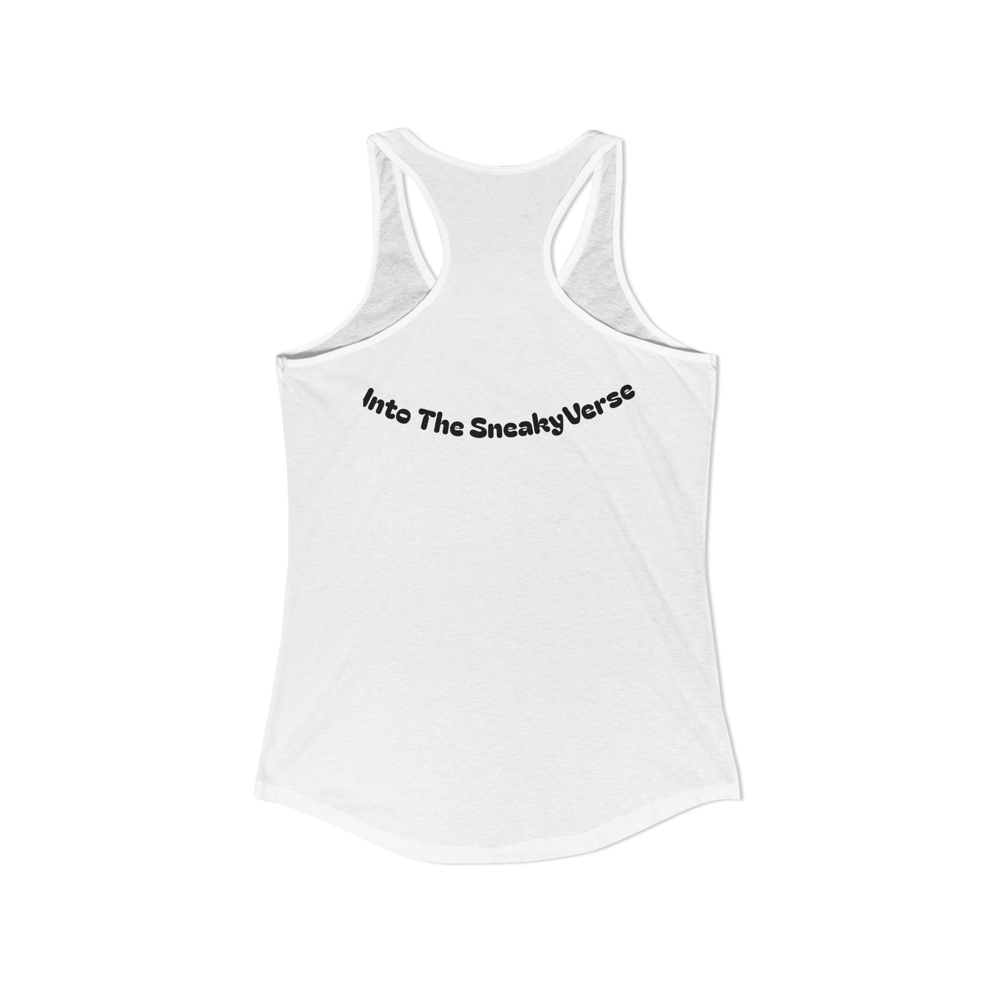 Ladies' Racerback Tank SneakyVerse Shout logo 2 sides