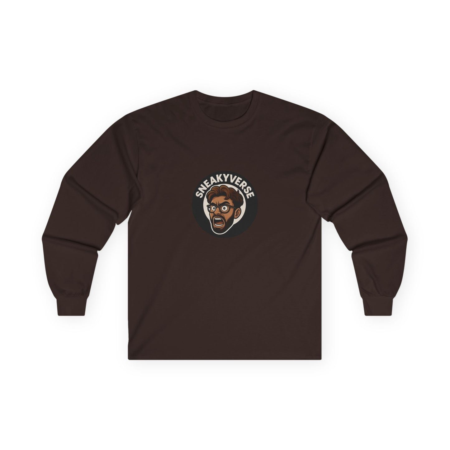 Long Sleeve Tee Shout logo 1 side (15 colors)