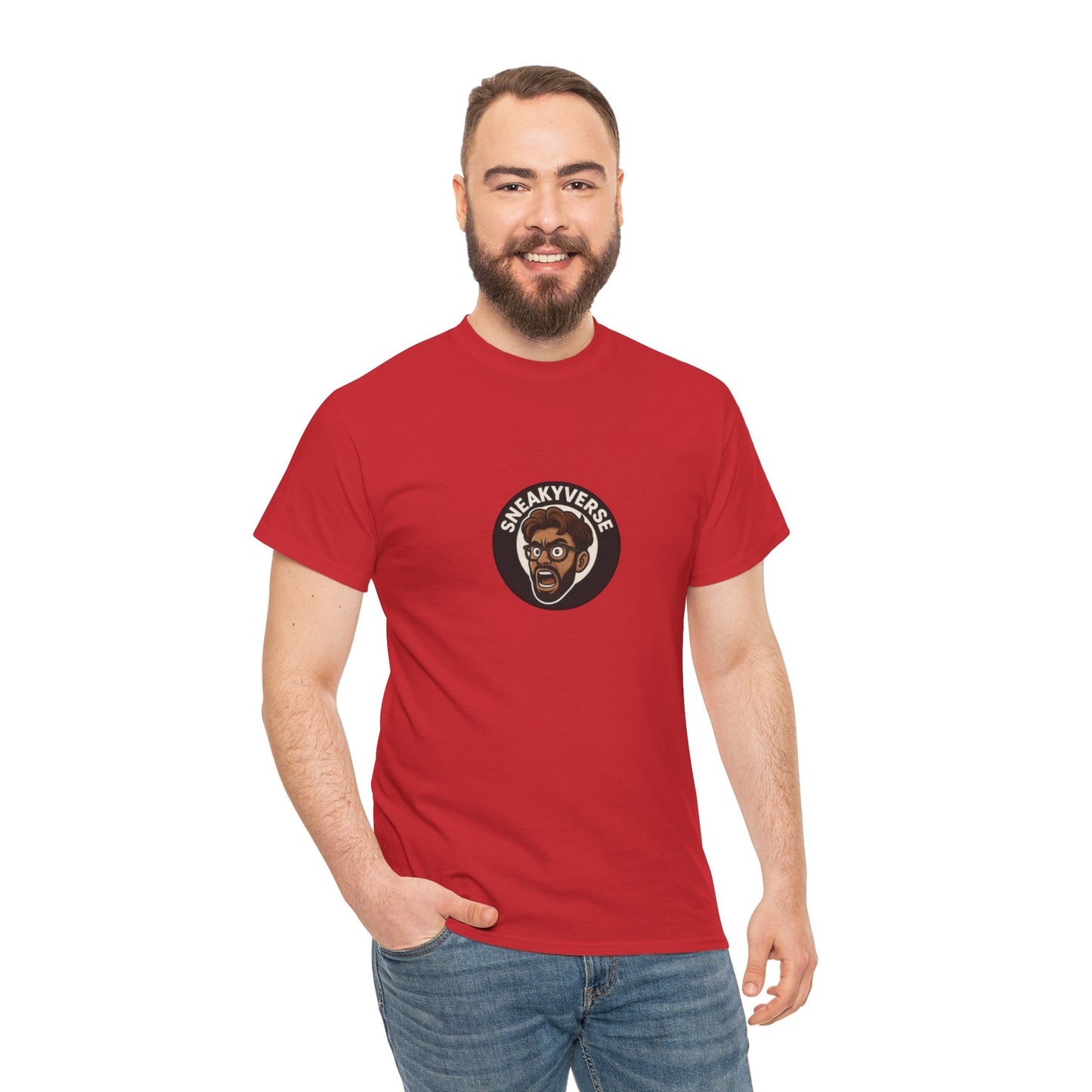 T-Shirt Heavyweight SneakyVerse Shout logo front