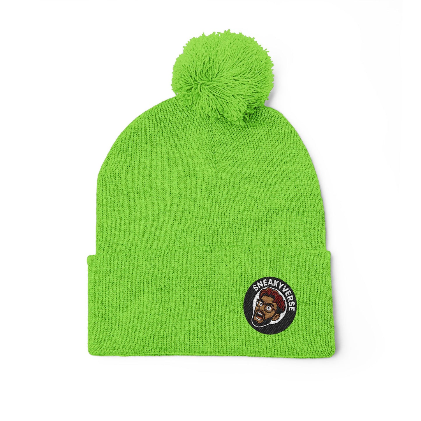 Pom-Pom Beanie SneakVerse Shout logo (17 colors)
