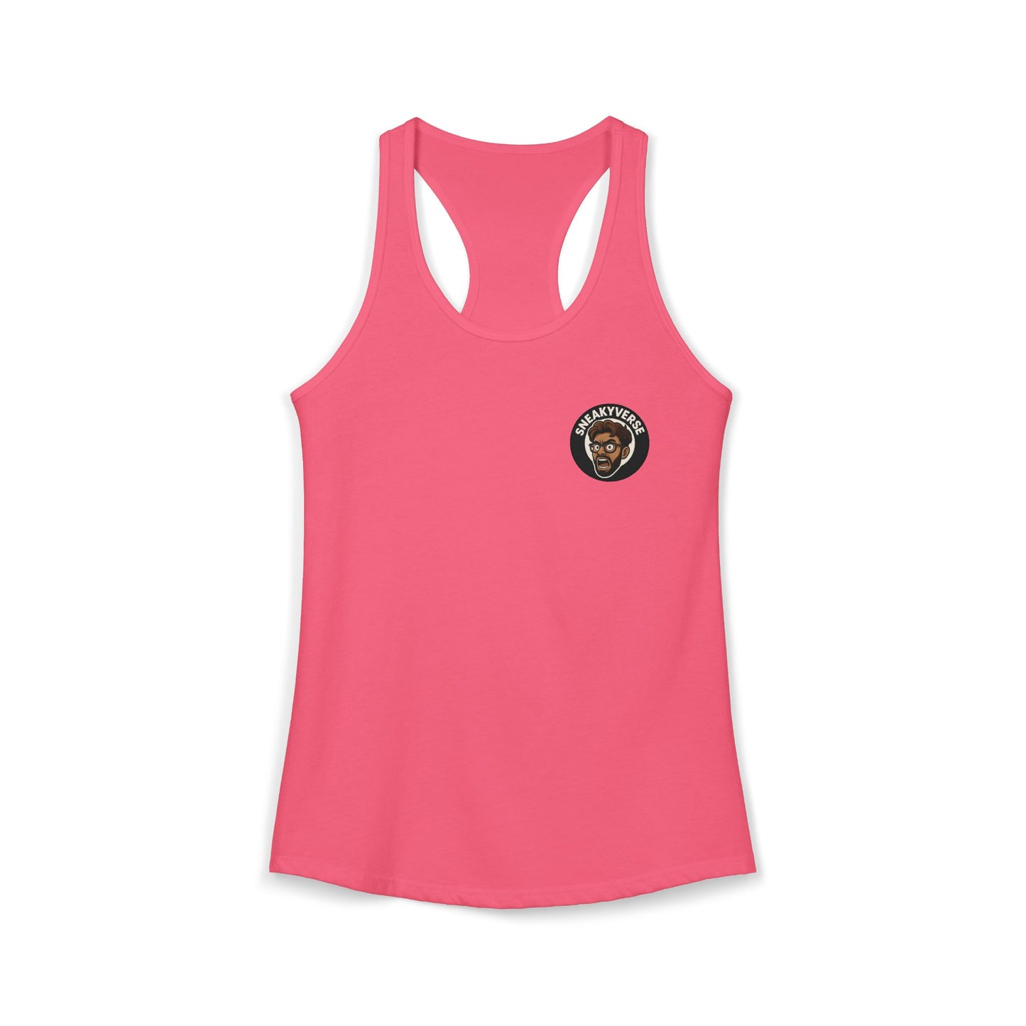 Ladies' Racerback Tank SneakyVerse Shout logo 2 sides