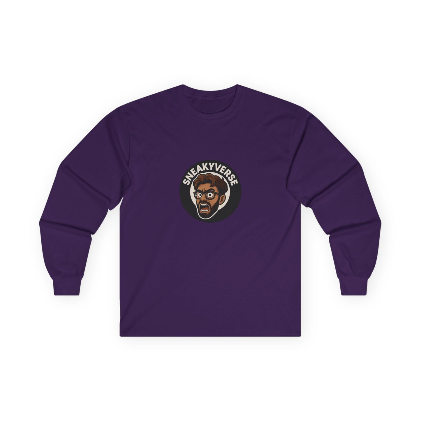 Long Sleeve Tee Shout logo 1 side (15 colors)