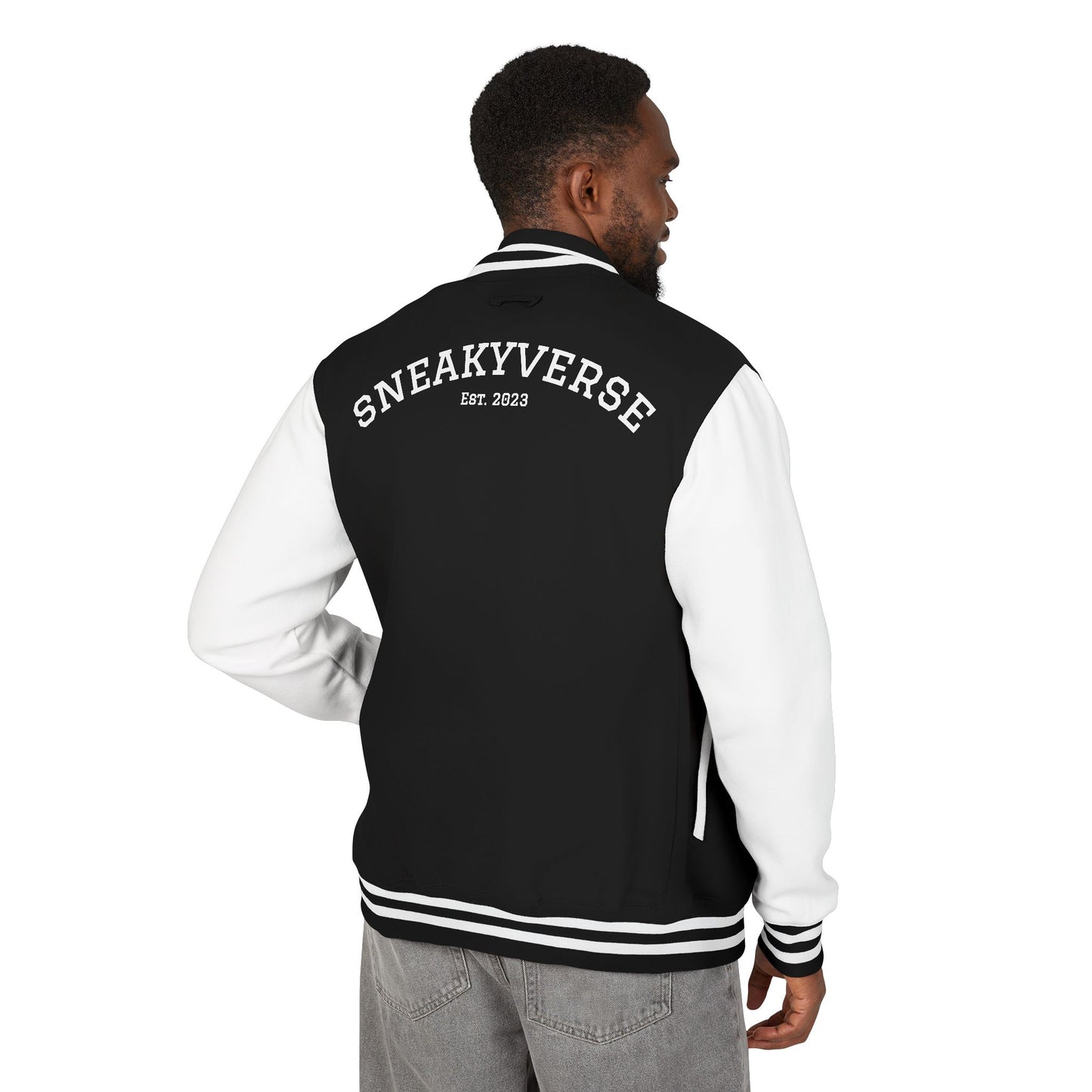 Letterman Jacket SneakyVerse Shout logo Est. 2023 (5 colors)