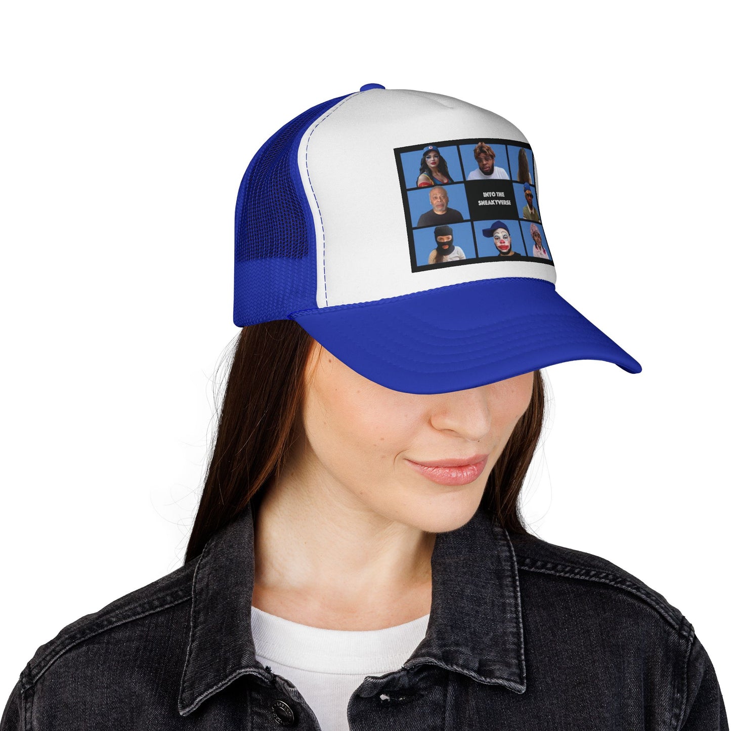 Trucker-Style Mesh Snapback Cap SneakyVerse Bunch (25 colors)