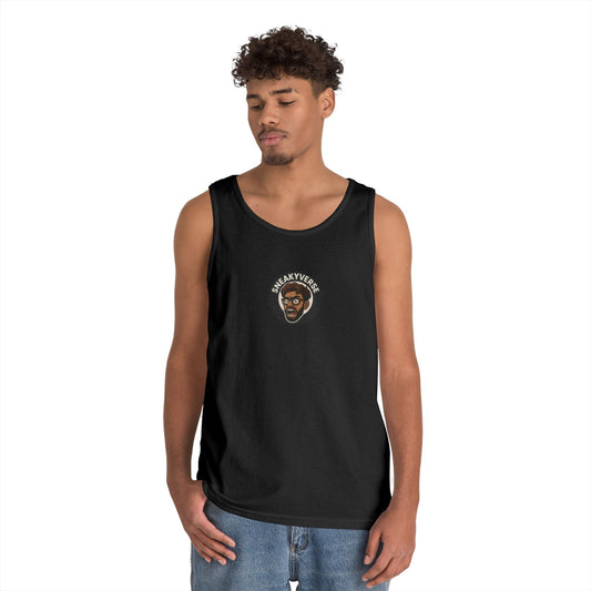 Unisex Heavy Cotton Tank Top Sneakyverse Shout front (10 colors)