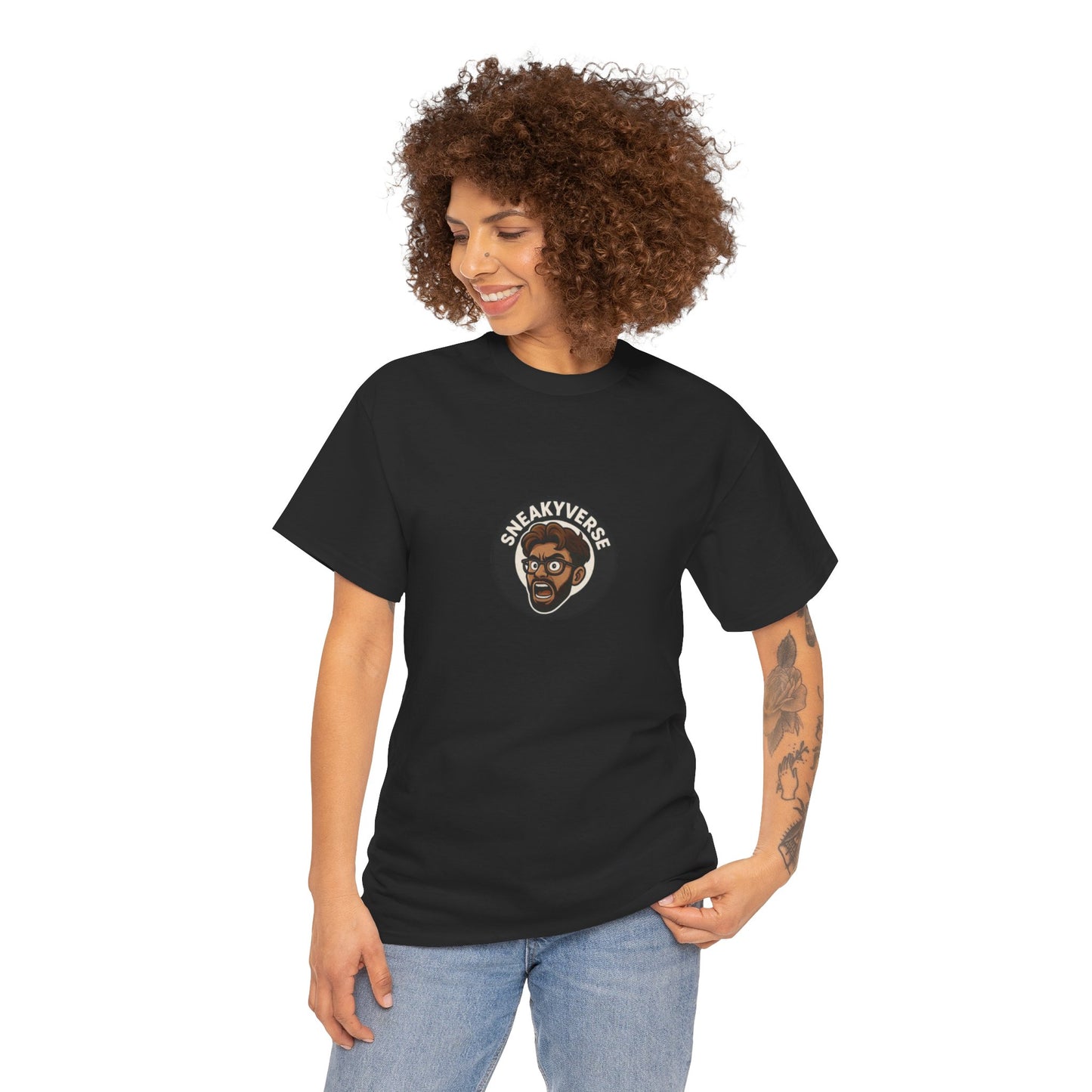 T-Shirt Heavyweight SneakyVerse Shout logo front