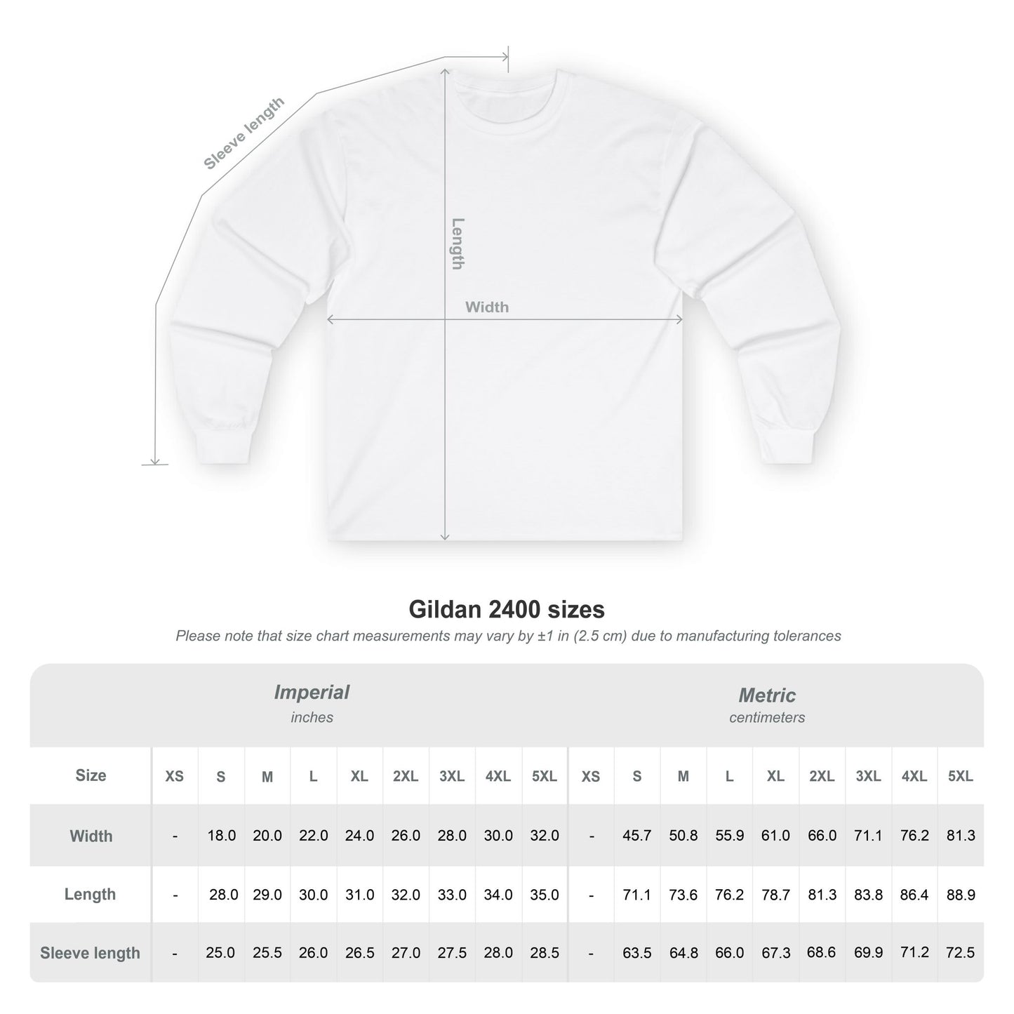 Long Sleeve Tee Shout logo 1 side (15 colors)
