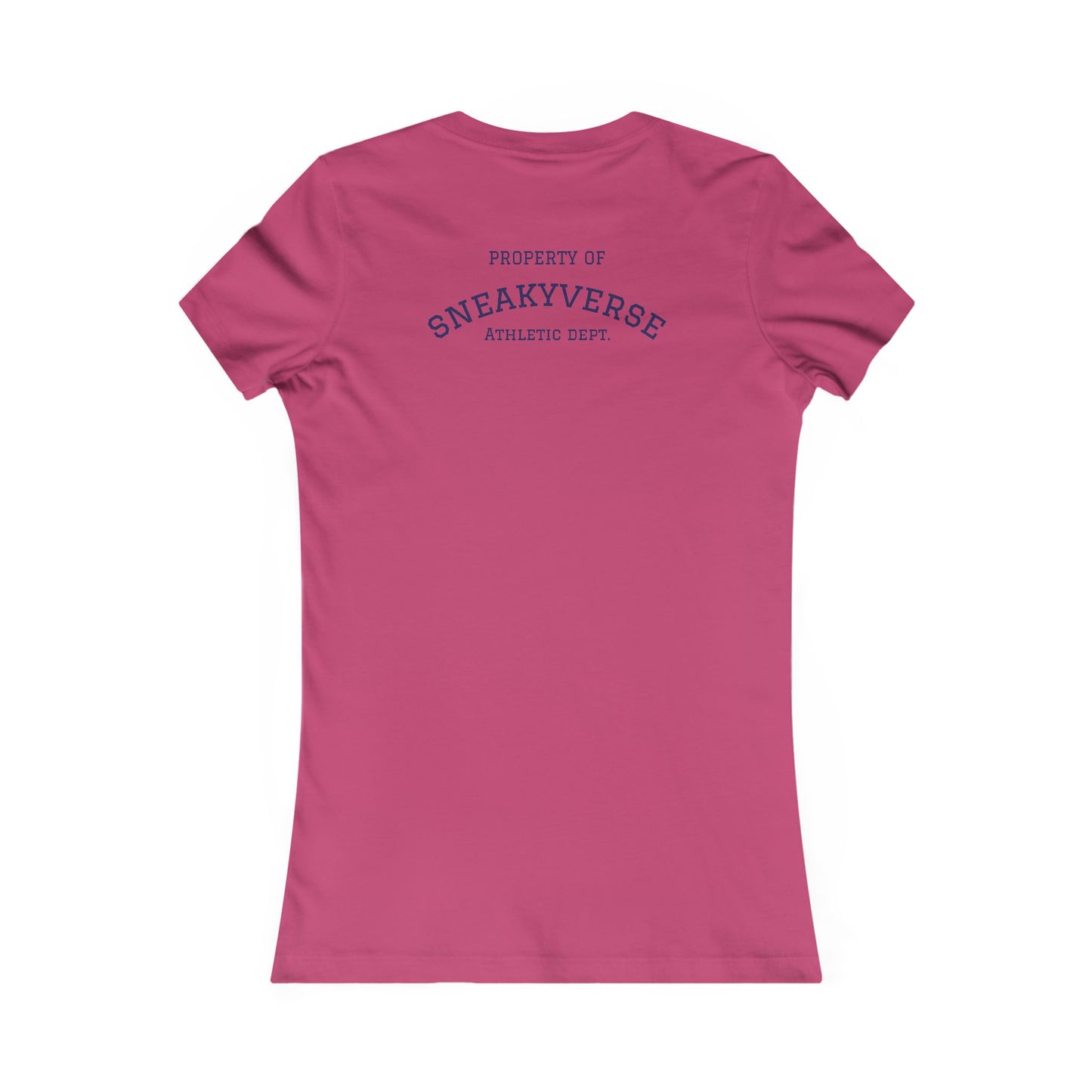 Ladies Slimfit Tee Sneakyverse Athletics Retro Musclemen 2 sides