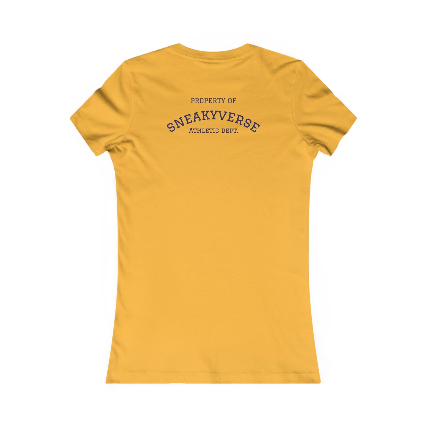 Ladies Slimfit Tee Sneakyverse Athletics Retro Musclemen 2 sides