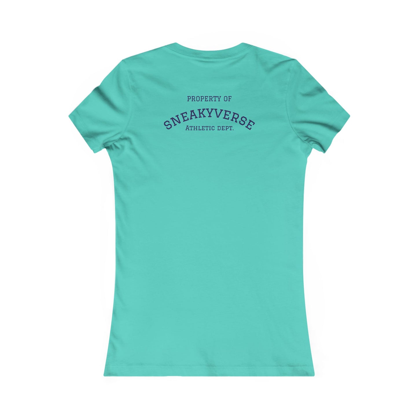 Ladies Slimfit Tee Sneakyverse Athletics Retro Musclemen 2 sides