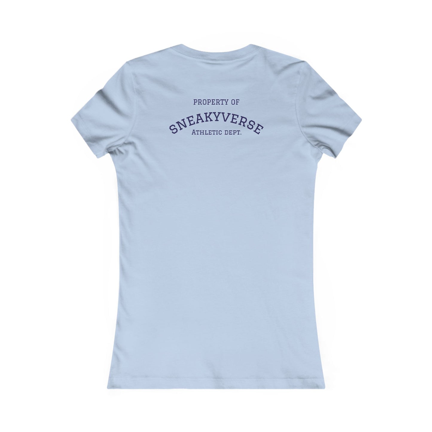 Ladies Slimfit Tee Sneakyverse Athletics Retro Musclemen 2 sides