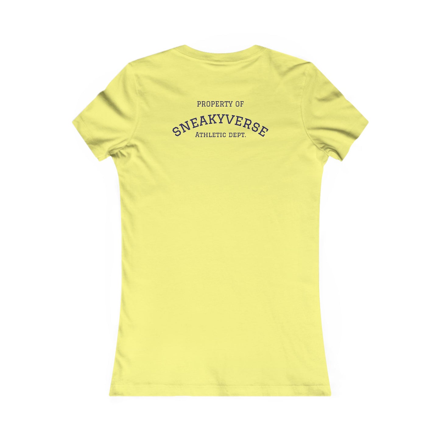 Ladies Slimfit Tee Sneakyverse Athletics Retro Musclemen 2 sides