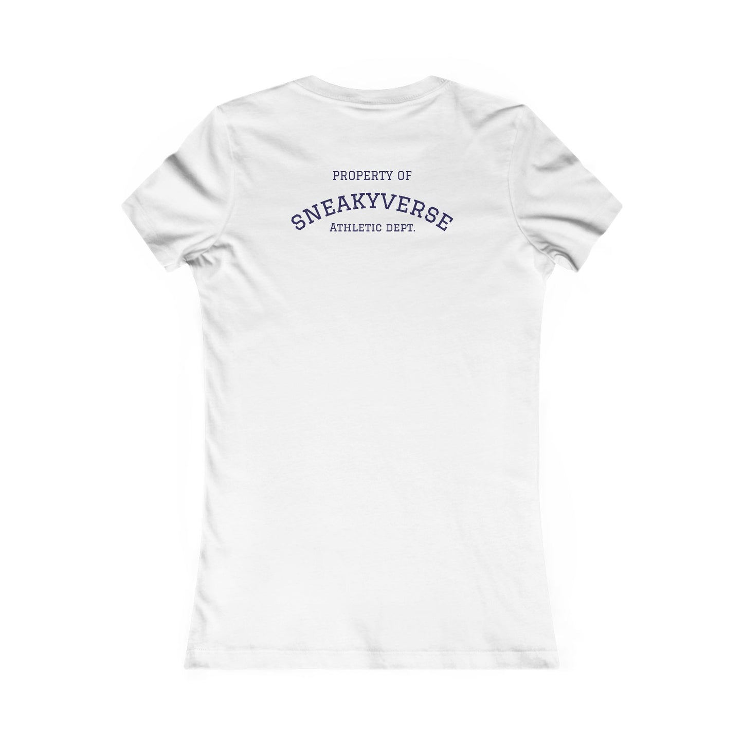 Ladies Slimfit Tee Sneakyverse Athletics Retro Musclemen 2 sides