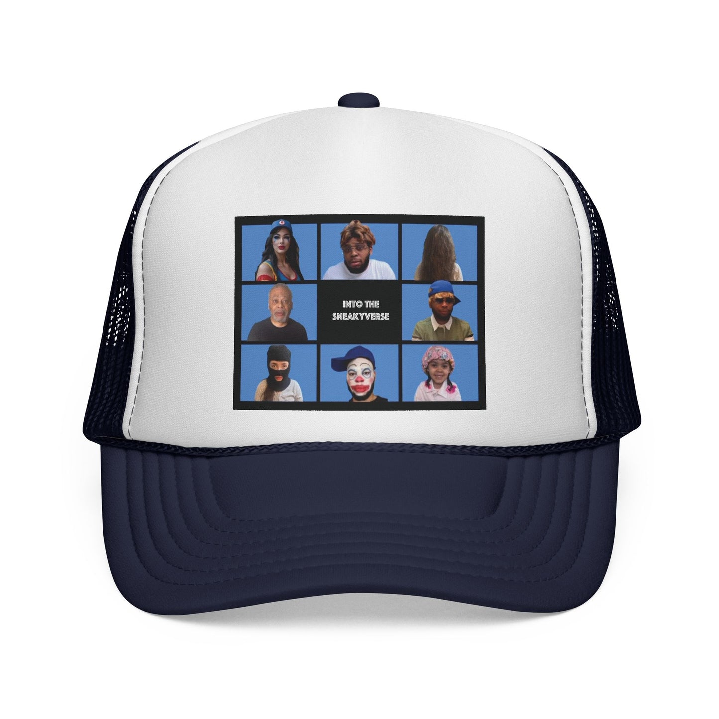 Trucker-Style Mesh Snapback Cap SneakyVerse Bunch (25 colors)