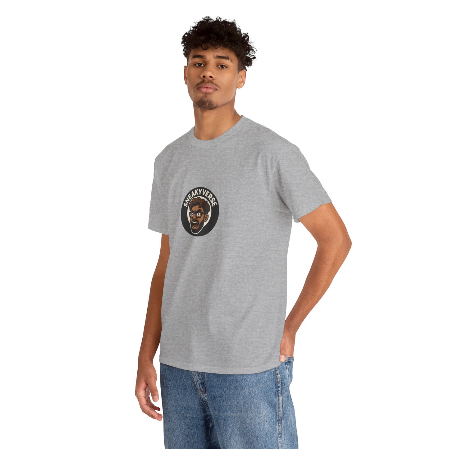 T-Shirt Heavyweight SneakyVerse Shout logo front