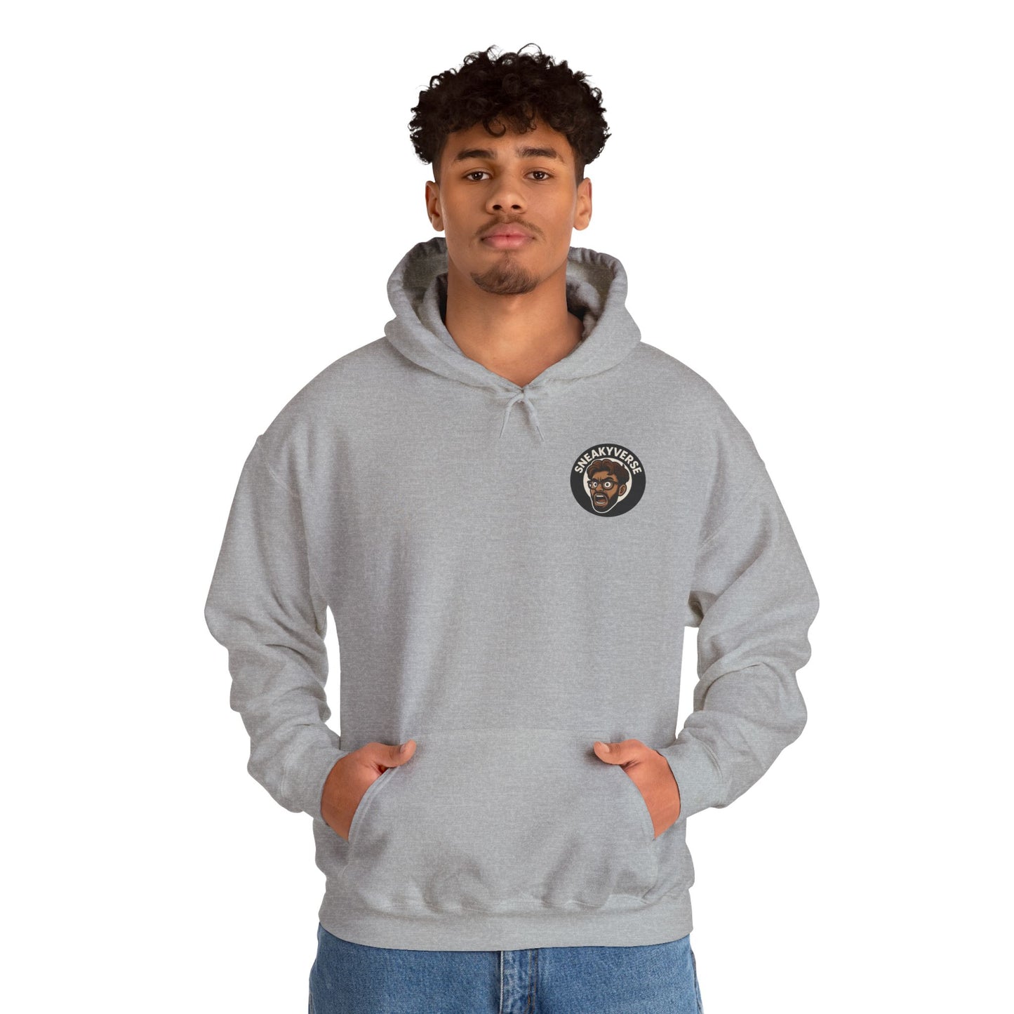 Medium Weight Hoodie Shout logo front (12 colors)