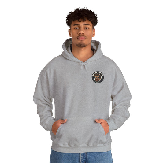 Medium Weight Hoodie Shout logo front (12 colors)