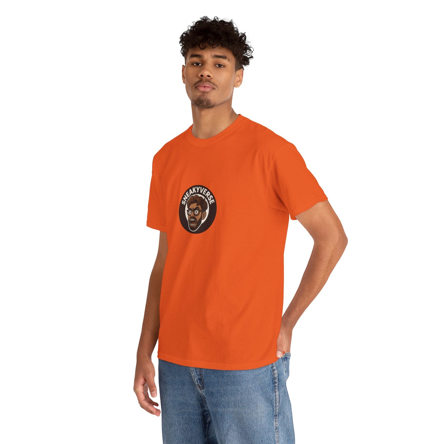 T-Shirt Heavyweight SneakyVerse Shout logo front