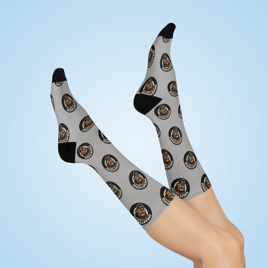 Cushioned Crew Socks SneakyVerse Light Gray