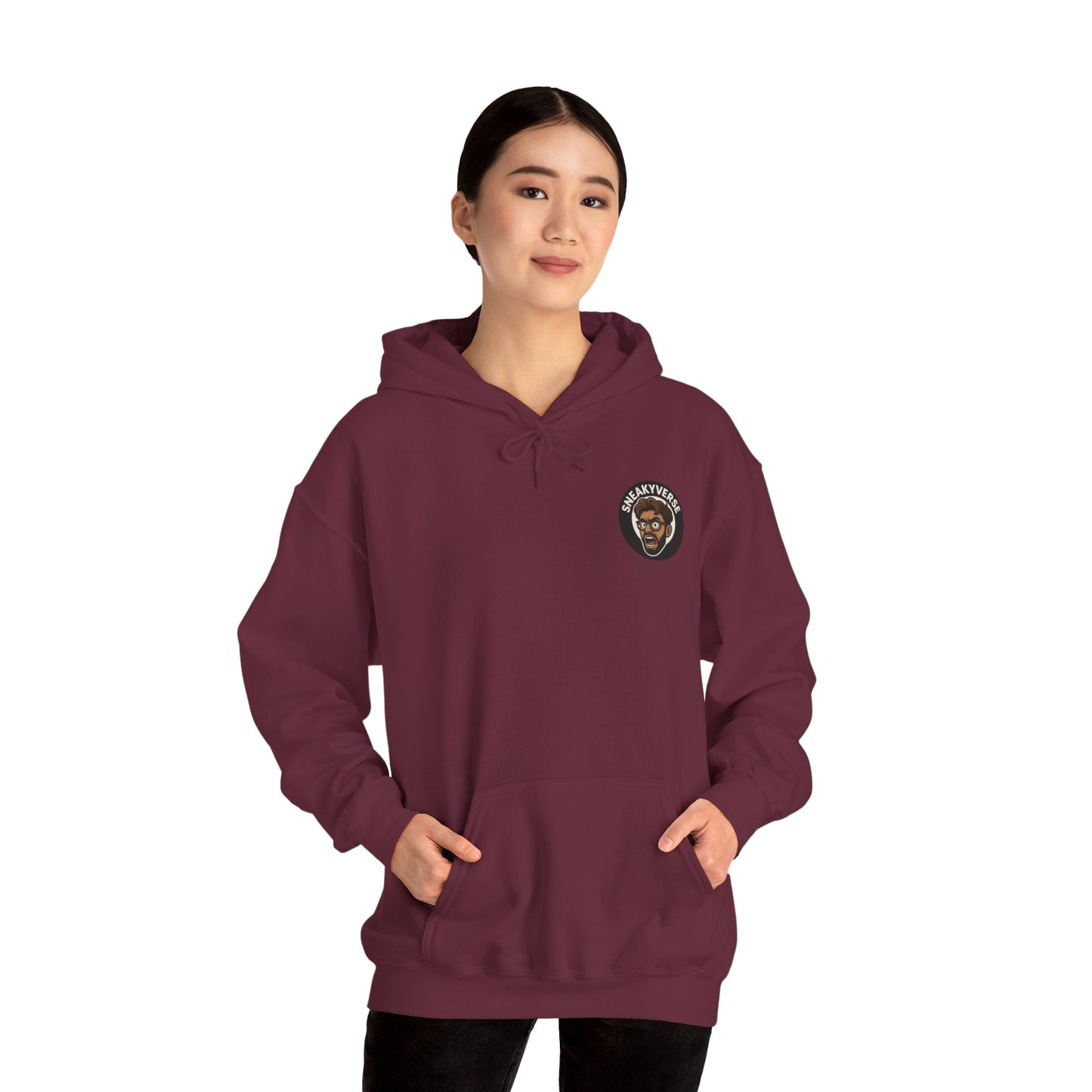 Medium Weight Hoodie Shout logo front (12 colors)