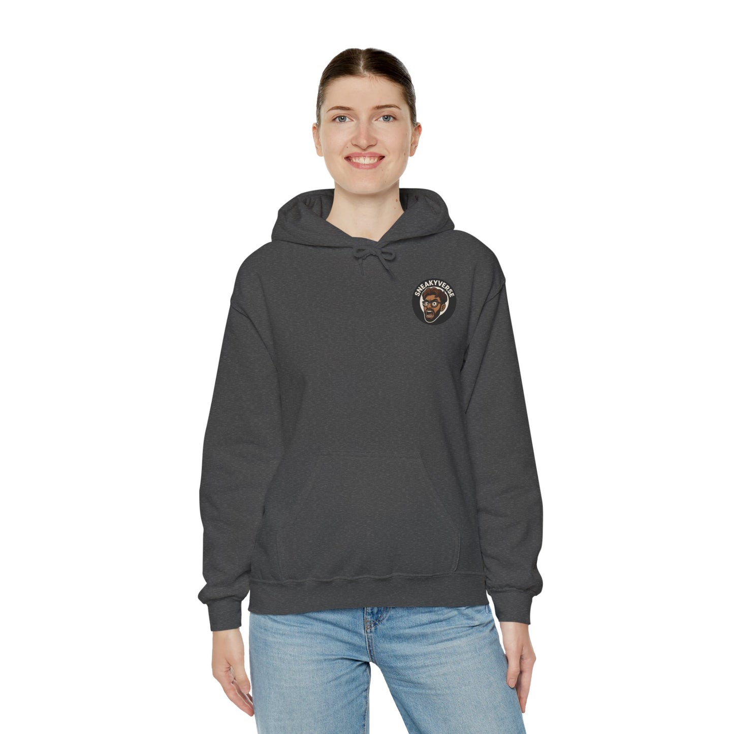 Medium Weight Hoodie Shout logo front (12 colors)