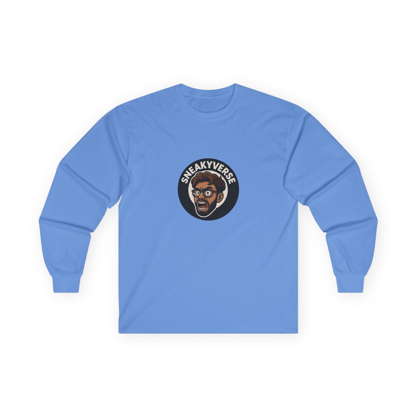 Long Sleeve Tee Shout logo 1 side (15 colors)
