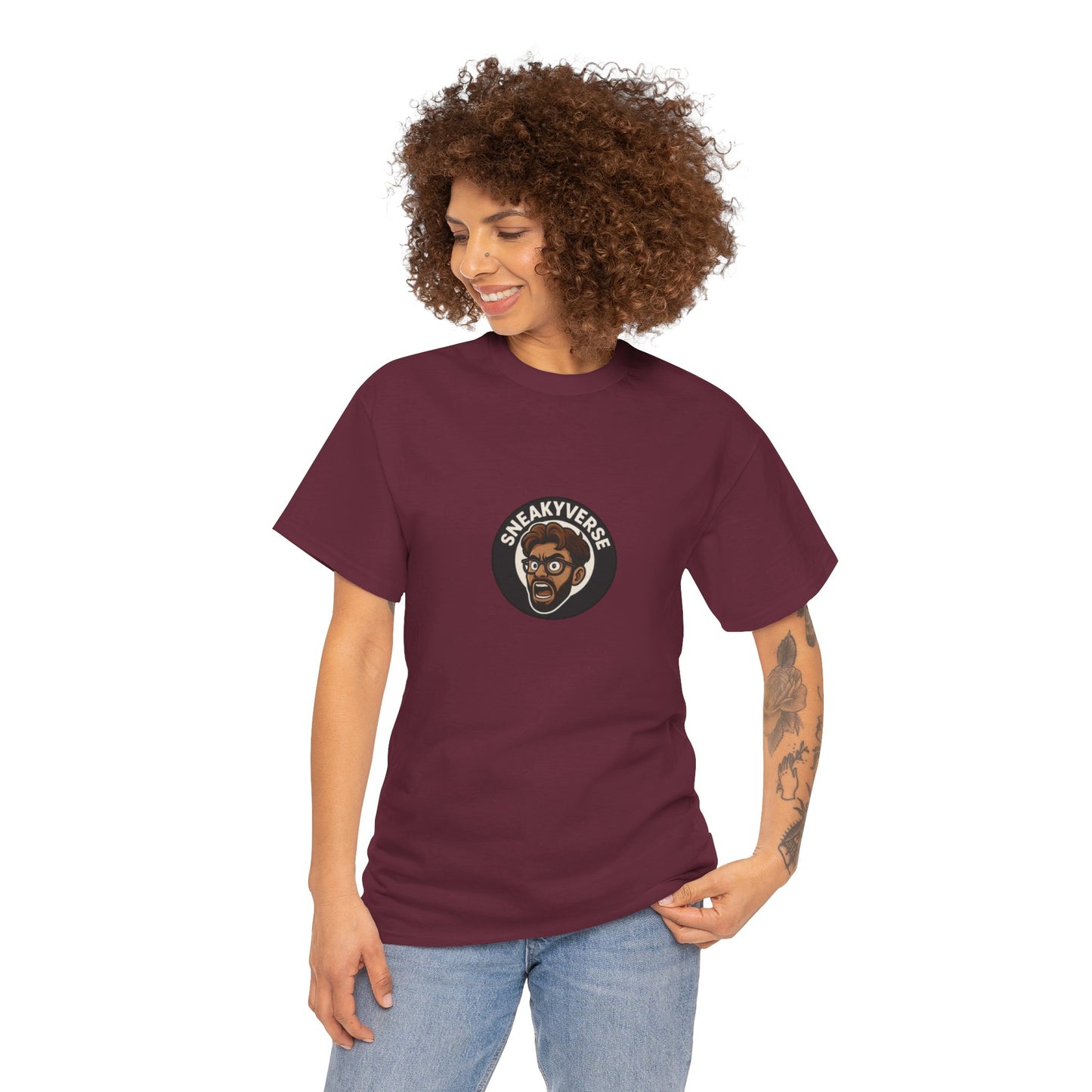 T-Shirt Heavyweight SneakyVerse Shout logo front