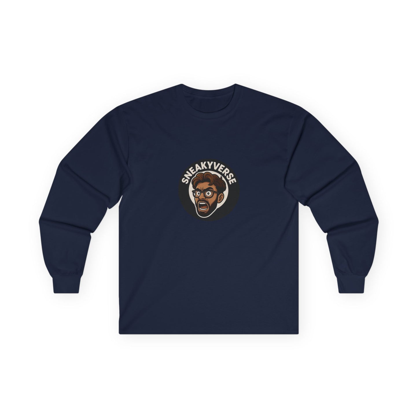Long Sleeve Tee Shout logo 1 side (15 colors)