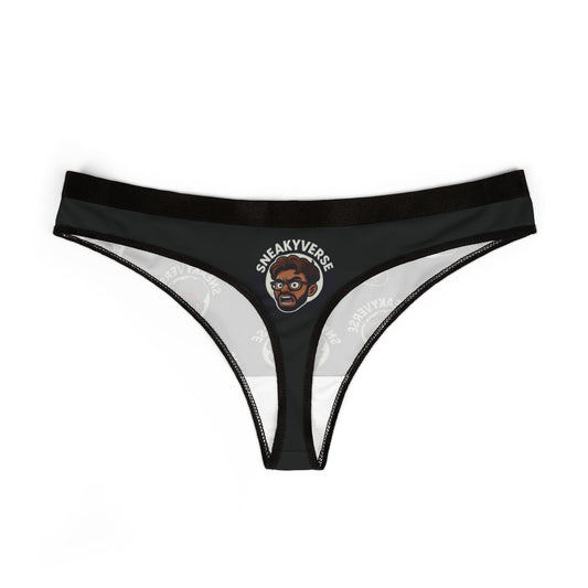 Women's Thong SneakyVerse Shout Black