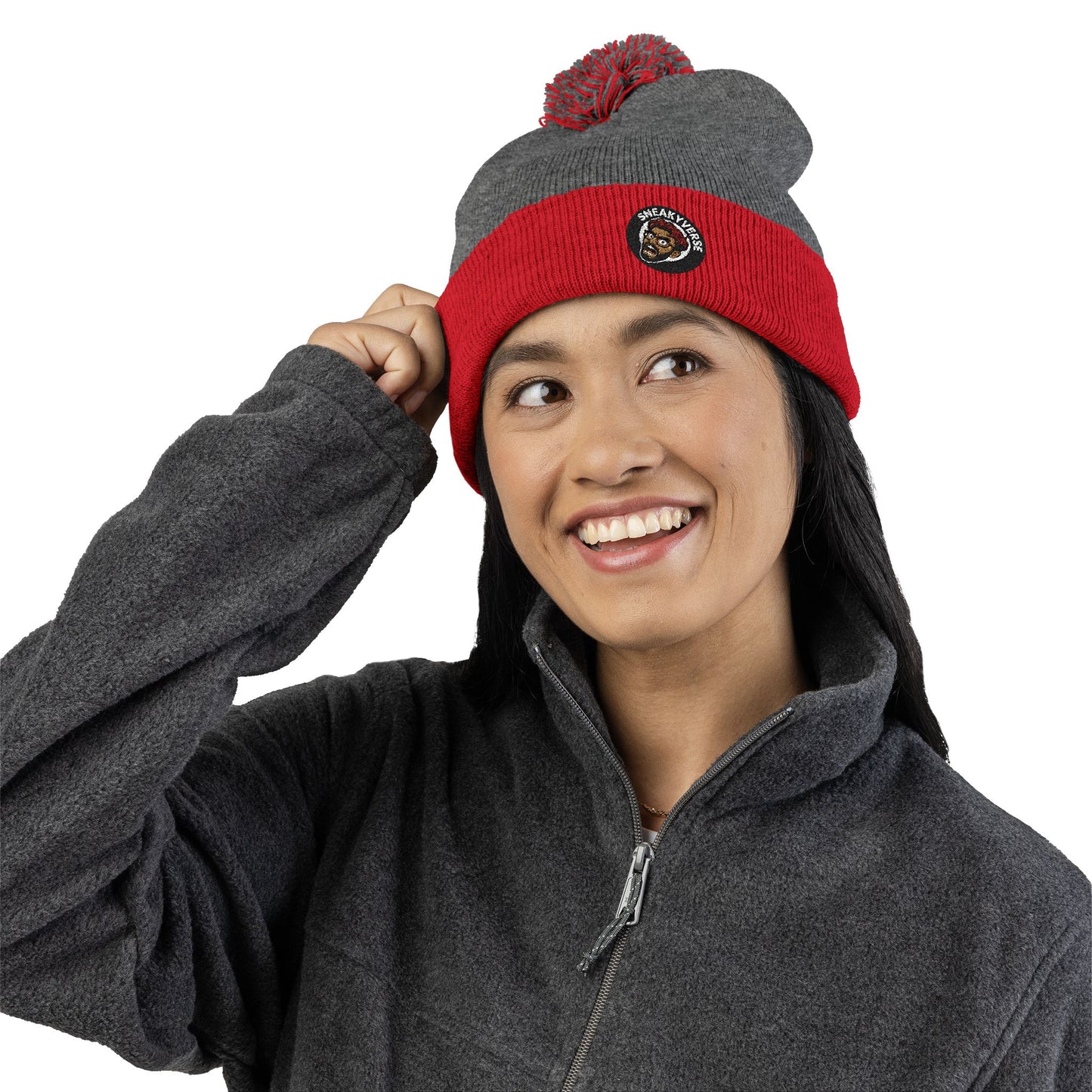 Pom-Pom Beanie SneakVerse Shout logo (17 colors)