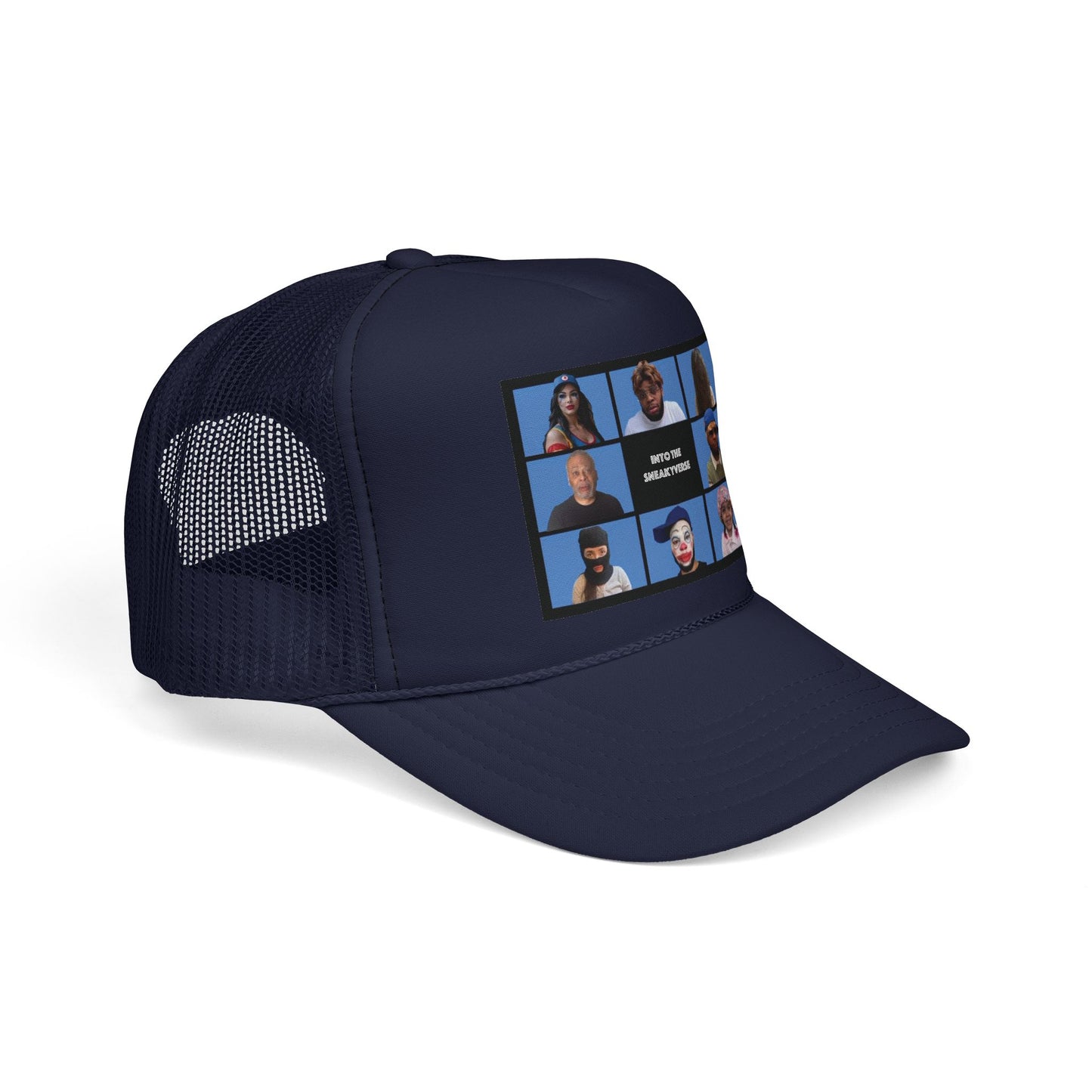 Trucker-Style Mesh Snapback Cap SneakyVerse Bunch (25 colors)