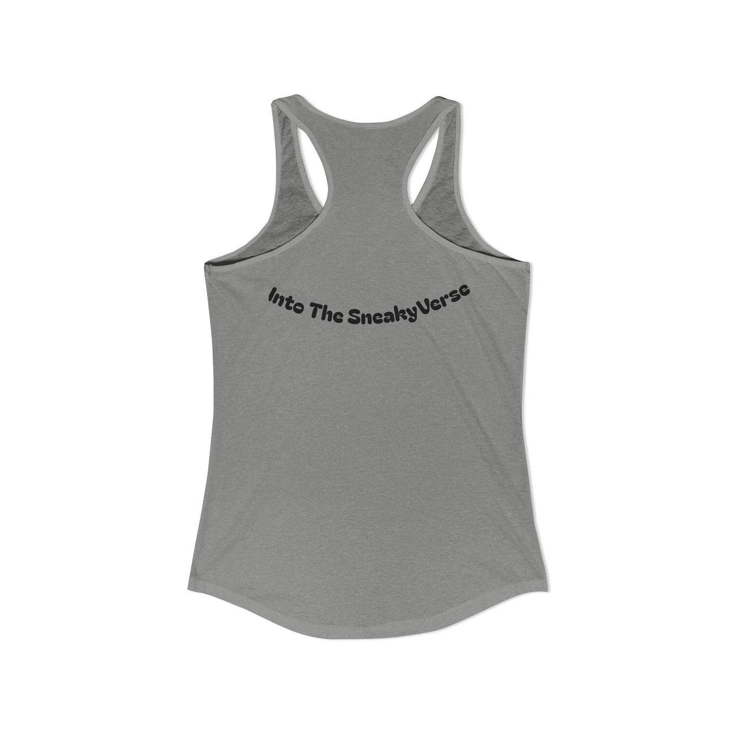 Ladies' Racerback Tank SneakyVerse Shout logo 2 sides